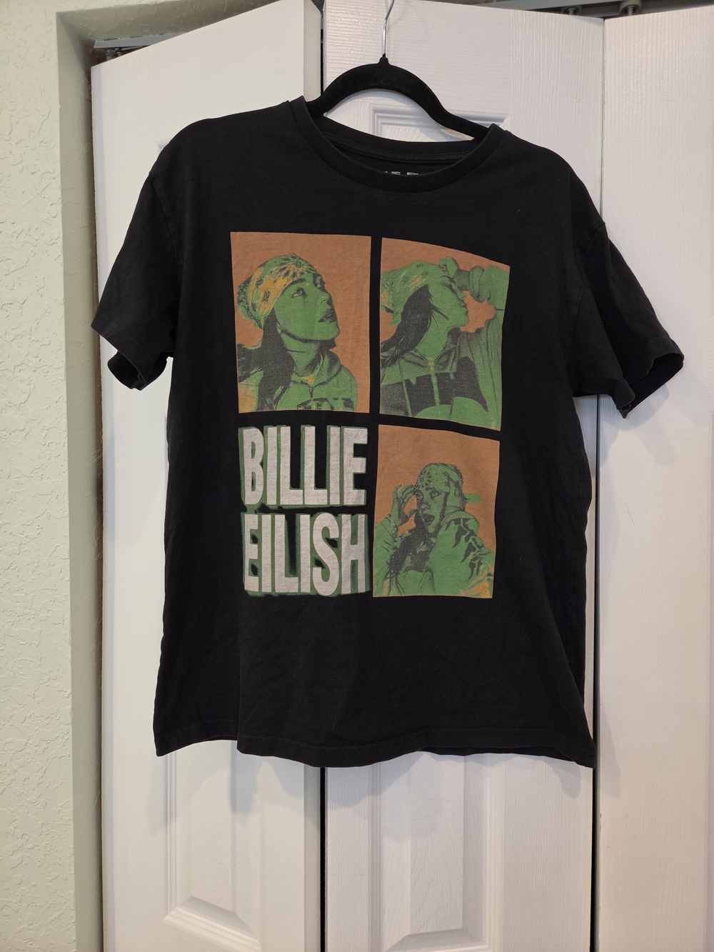 Billie Eilish Black Short Sleeve Graphic Tee Size Medium